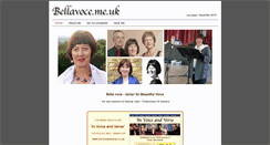 Desktop Screenshot of bellavoce.me.uk